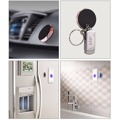 Stick Smartphone Magnetic Car Mount Holder on Flat Dashboard