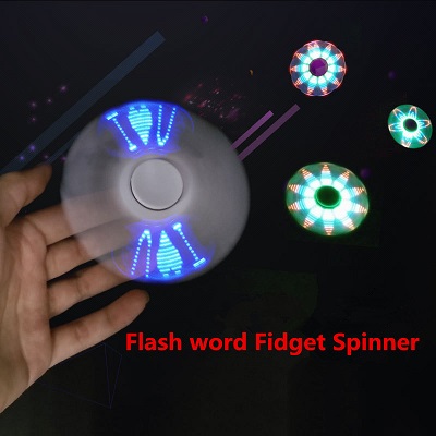 Different Patterns LED Flashing Fidget Spinners with Switch