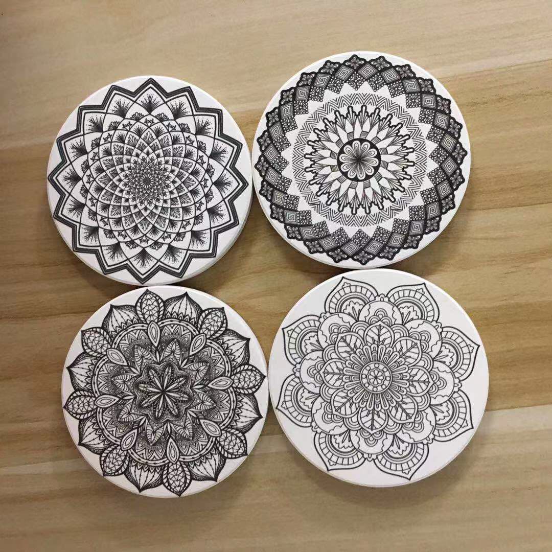 Absorbent Ceramic Car Coaster